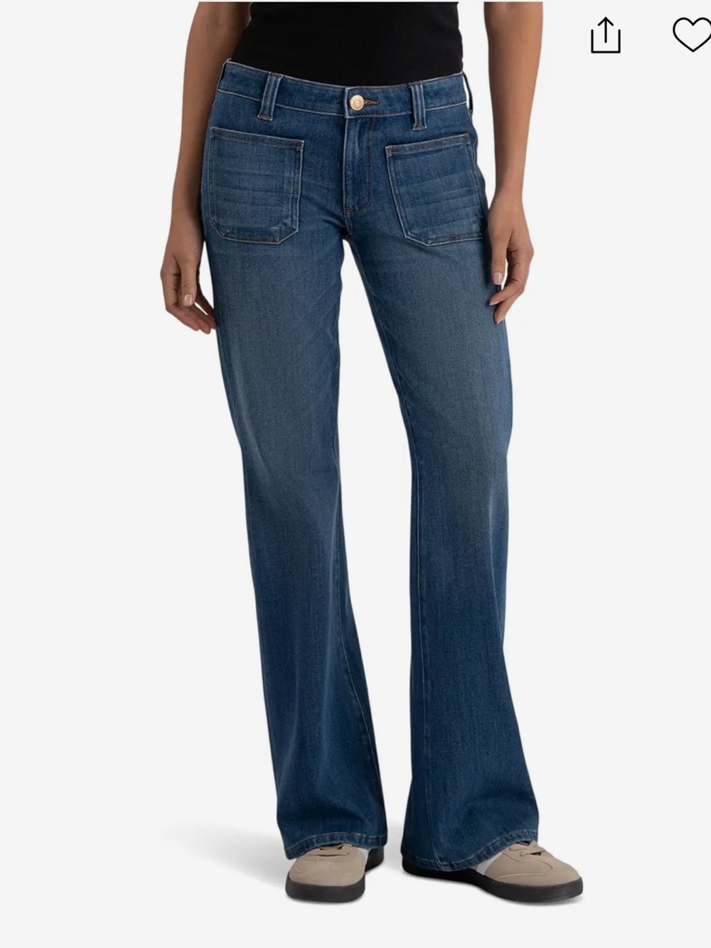KUT from the Kloth Ana High-rise Flare With Patch Pockets